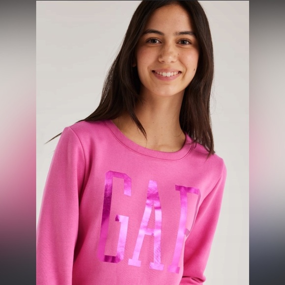 GAP Other - Gap kids metallic logo crewneck sweatshirt size 14/16